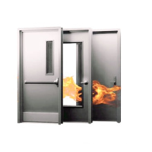 EN1634 30-120 minutos Puerta de metal hueco de fuego de acero galvanizado con barra de empuje Puerta de protección contra incendios internos a la venta